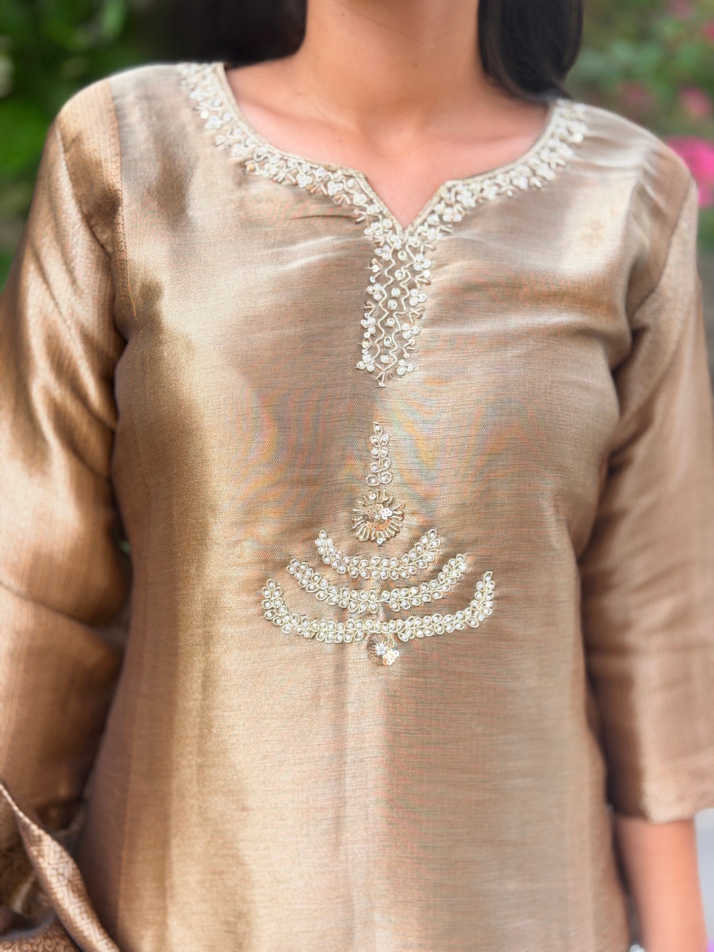 GOLDEN KANCHIVRM OMBRE DESIGNER SUIT