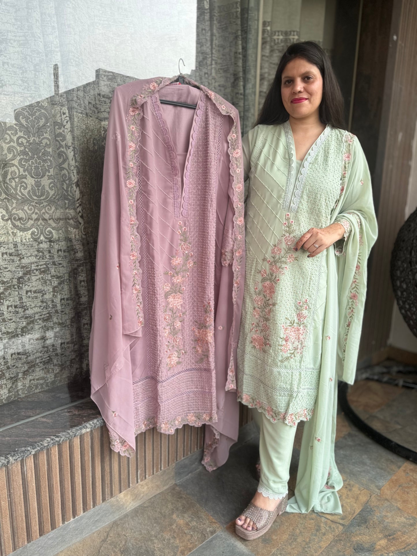 Pakistani Pearl Suit (Style No 1117)