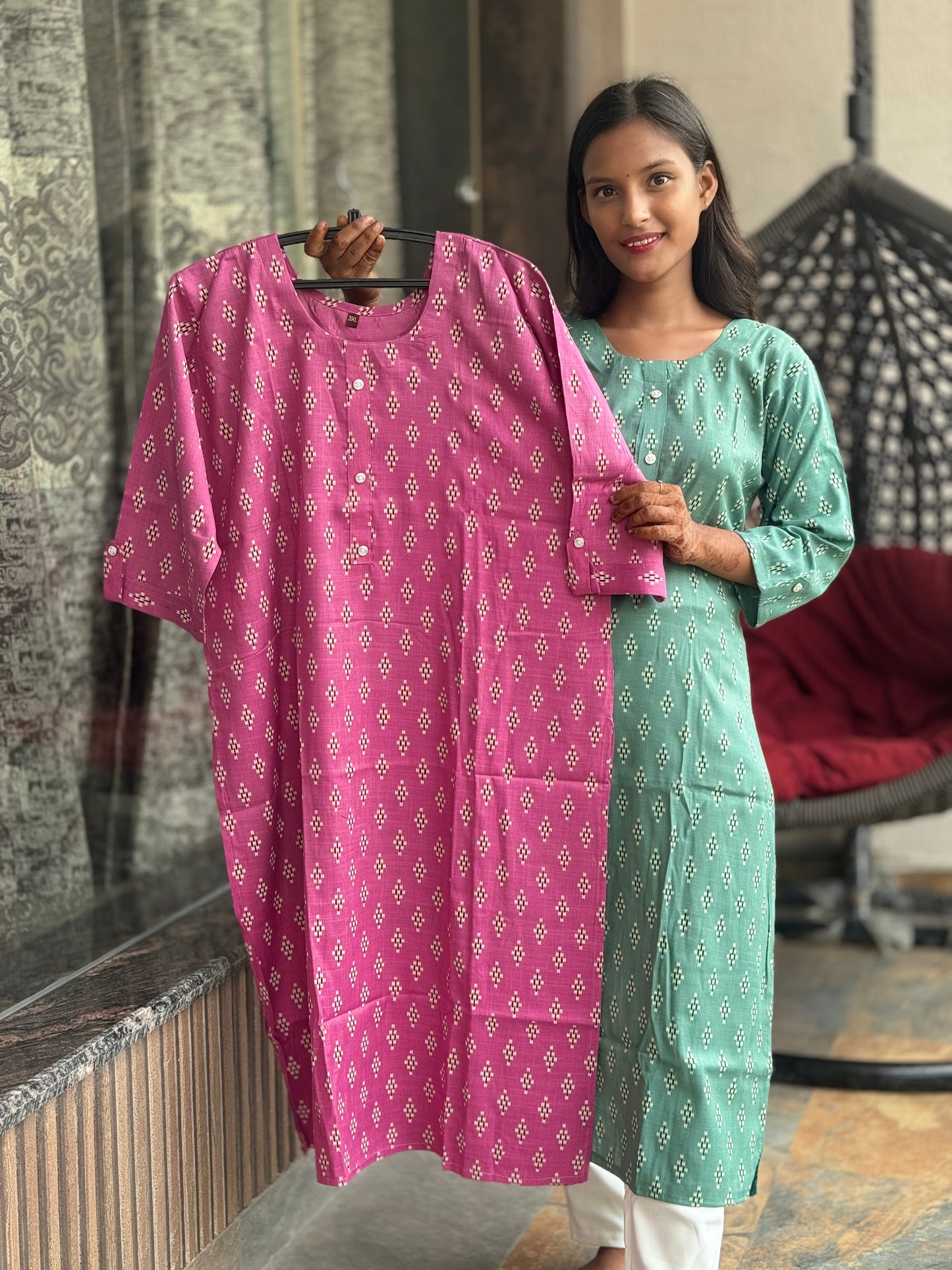 OFFICE WEAR COTTON KURTI