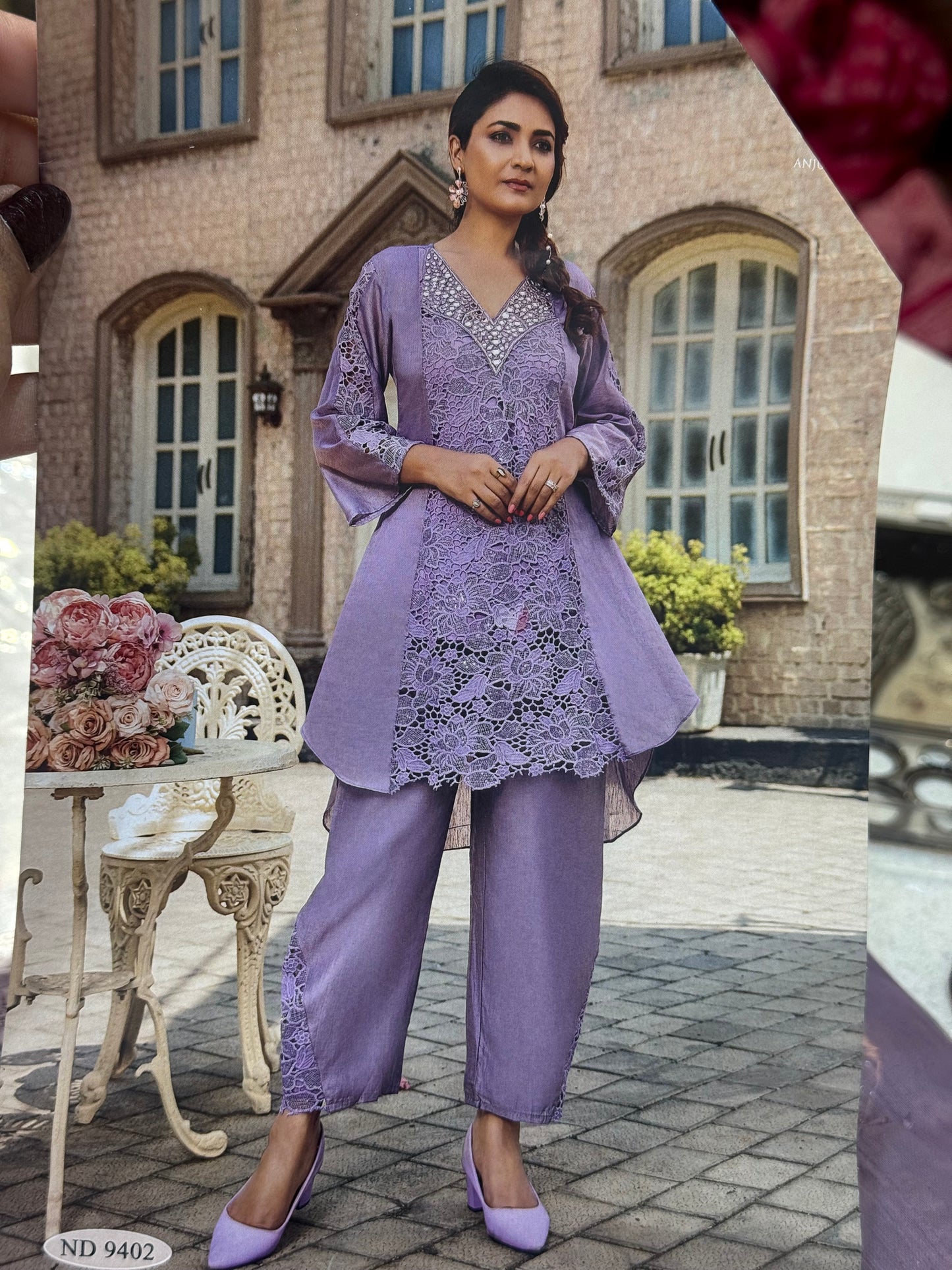 LAVENDER CROCKET CORDSET BY INDIPEHNAWA