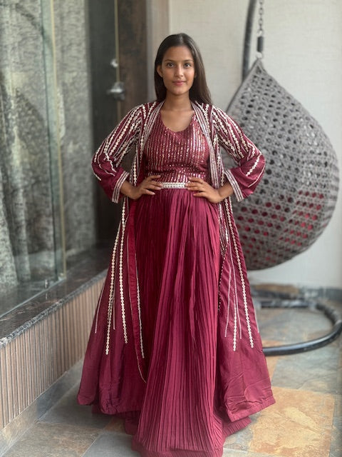 INDO WESTREN 3 PIECE SHRUG LEHNGA