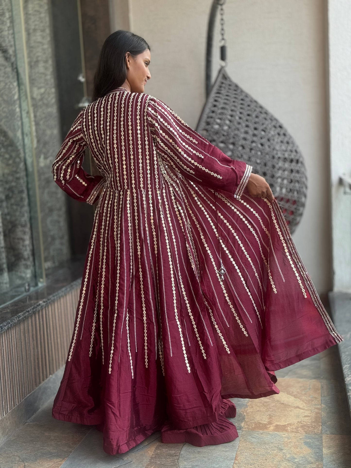 INDO WESTREN 3 PIECE SHRUG LEHNGA