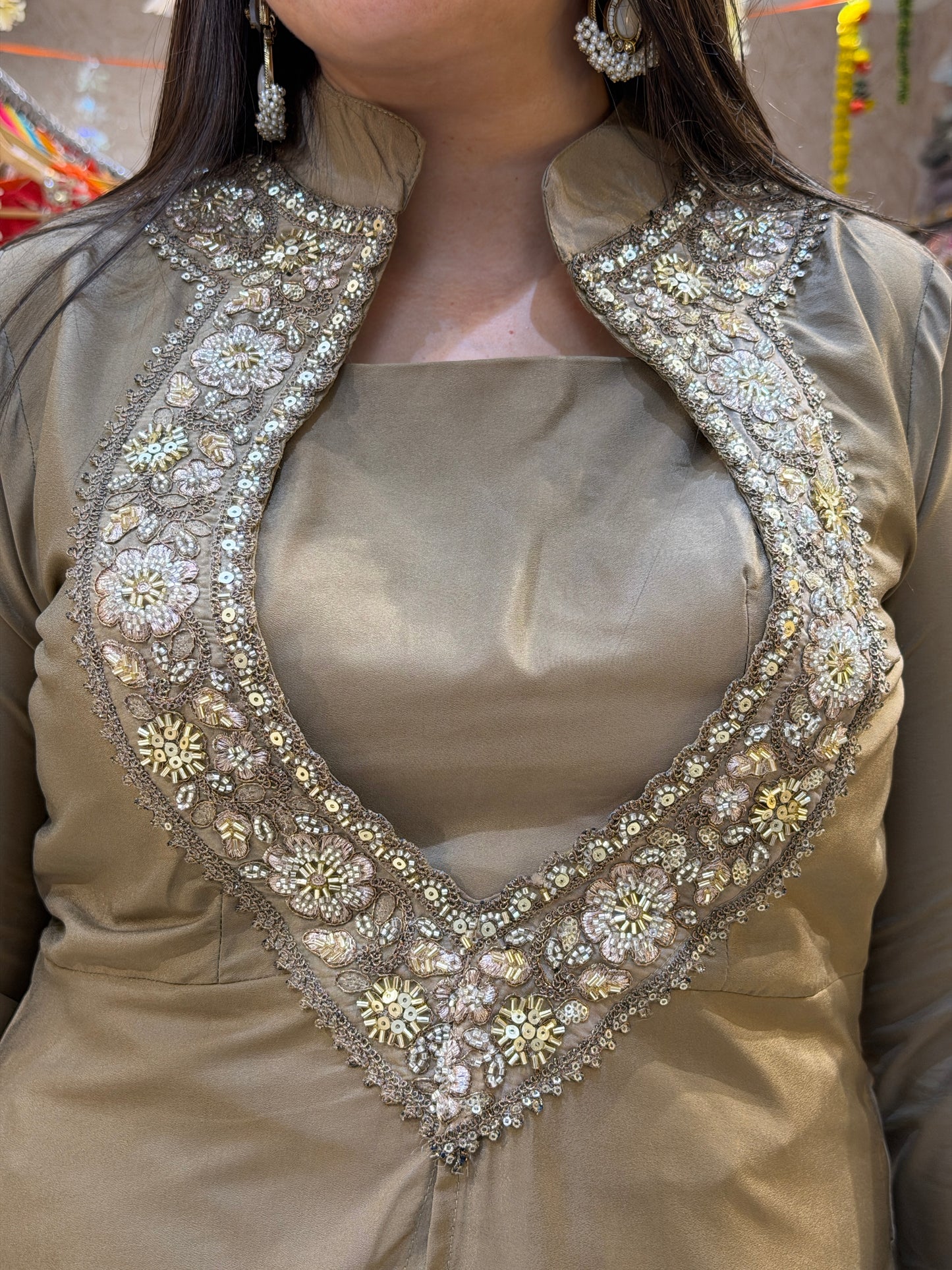 GOLDEN BUTIER BEAUTIFUL TOP WITH SKIRT DRESS
