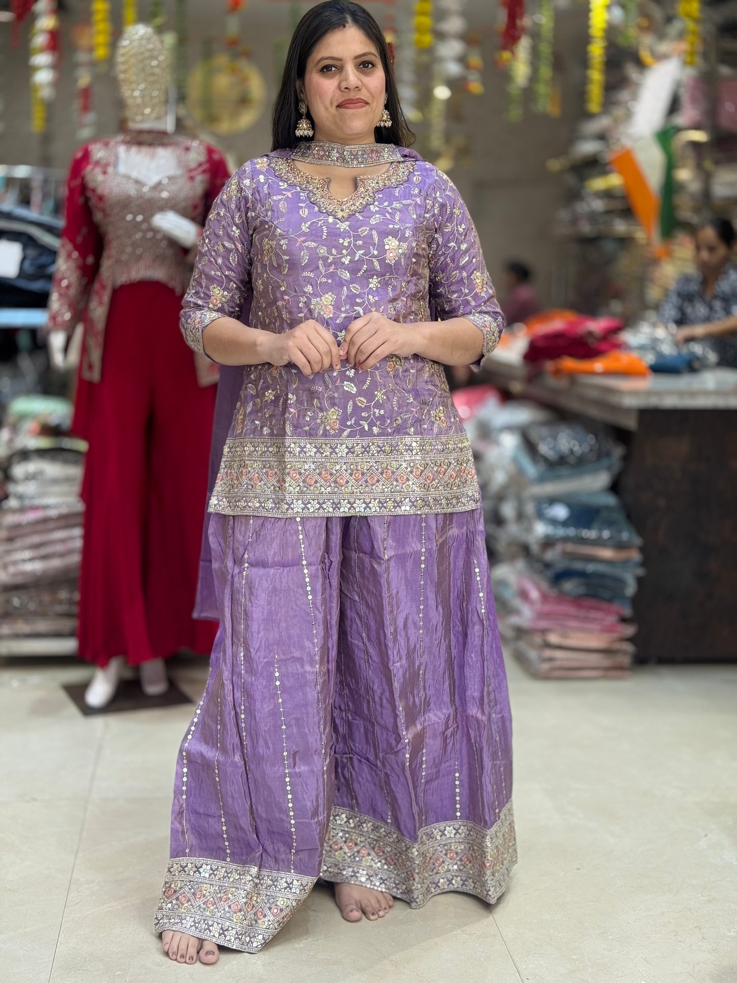 PREMIUM SILK FULL TILLA WORK PAKISTANI HEAVY JAFFA SUIT