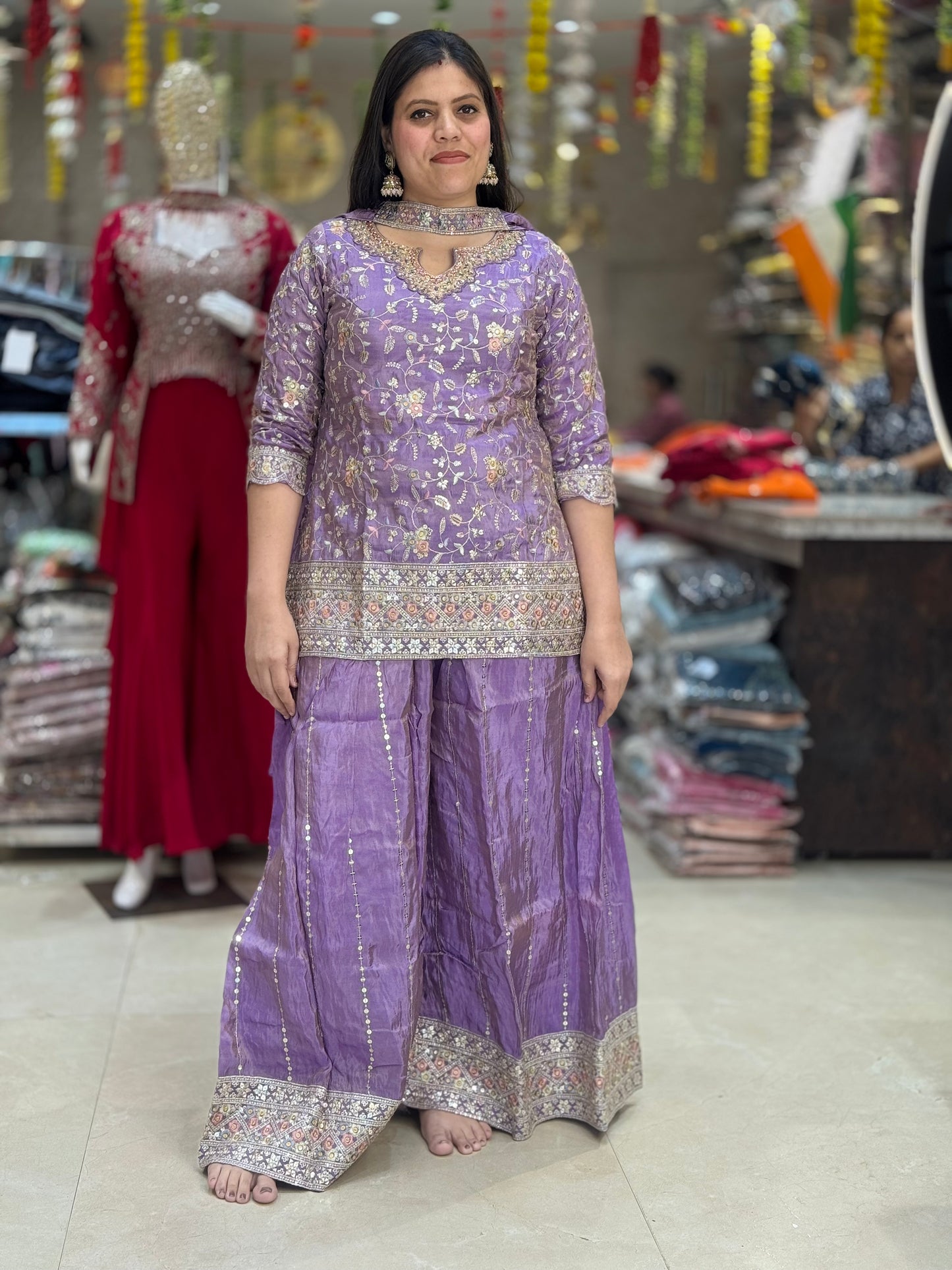 PREMIUM SILK FULL TILLA WORK PAKISTANI HEAVY JAFFA SUIT