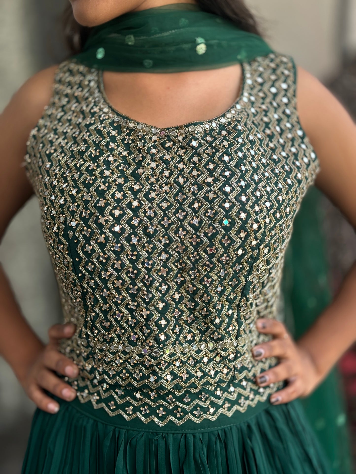 INDIPEHNAWA CHINON HEAVY PLATING LEHNGA