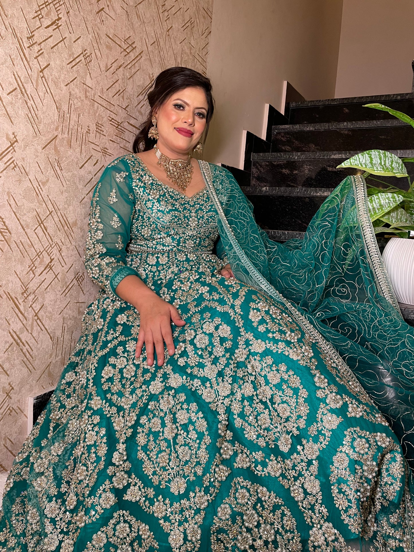 Handcrafted PEARL Work Lehengas – A Touch of Royalty BY INDIPEHNAWA