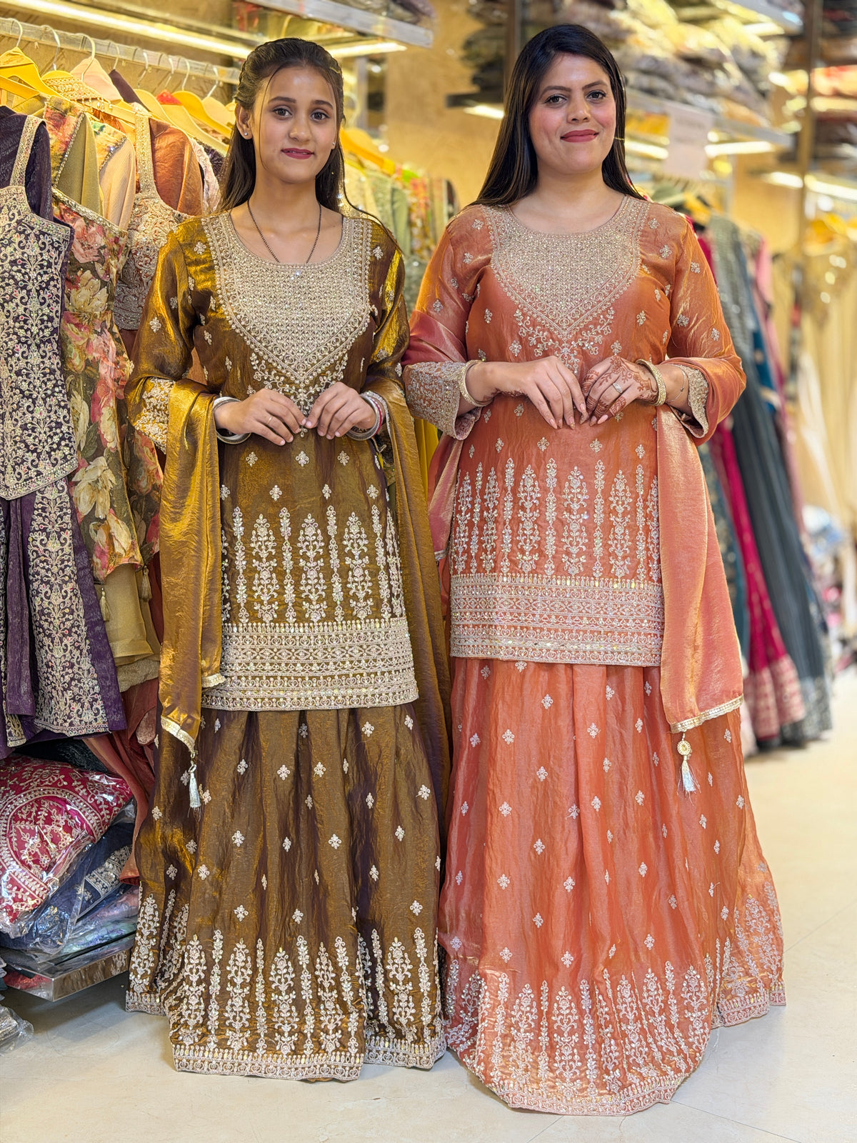 WEDDING WEAR FULL PEARL AND TILLA WORK DESIGNER LEHENGA
