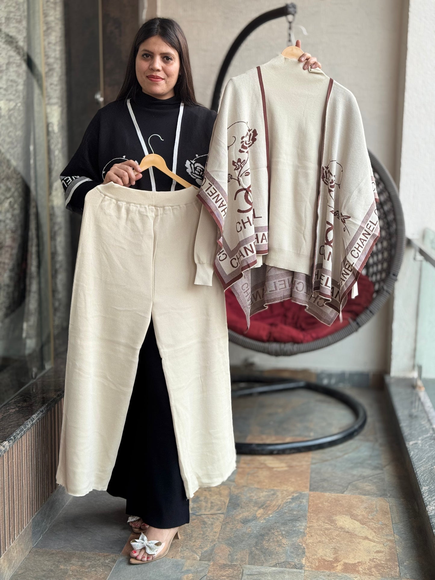 BEAUTIFUL WOLLEN KOREAN SHRUG CORDSET