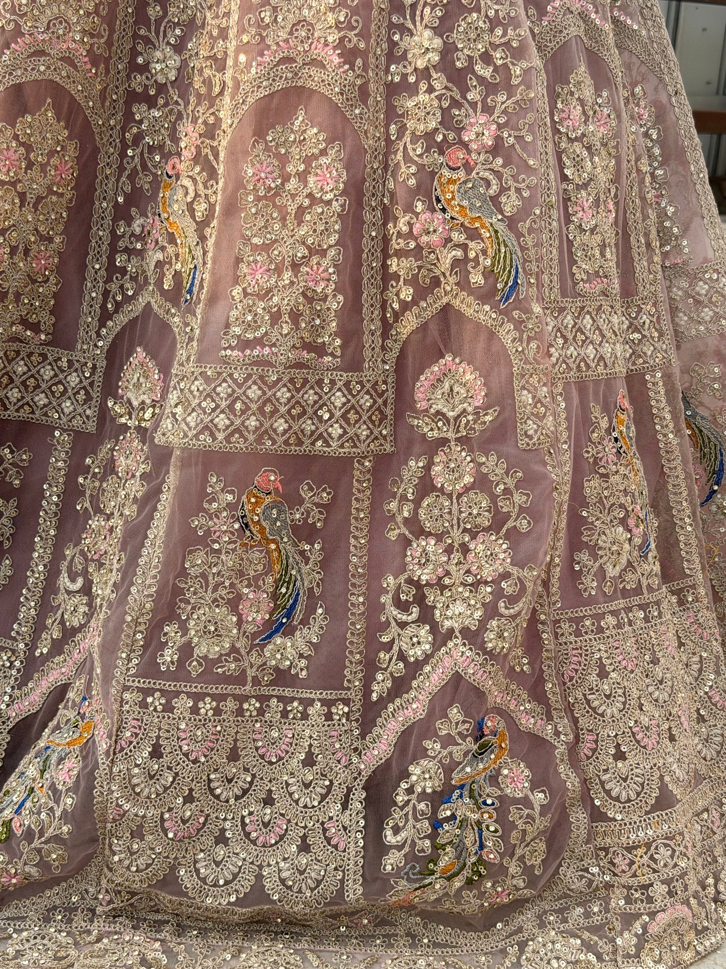PREMIUM LAVENDER WEDDING WEAR LEHENGA