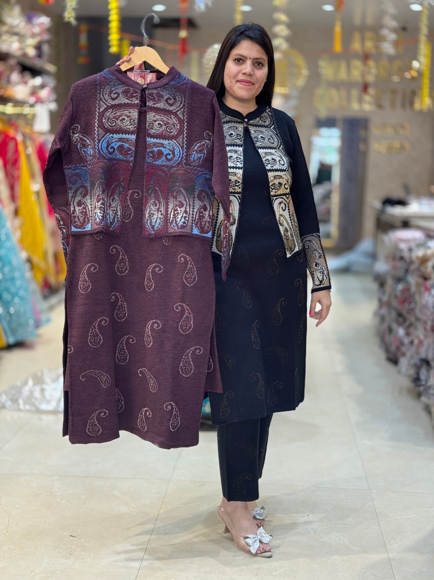 PREMIUM WOOL SHORT JAKET 3 PC CORDSET