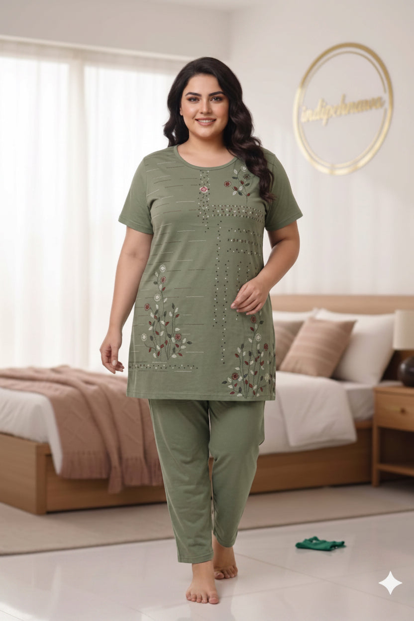 PURE COTTON NIGHT SUIT (DESIGN NO-1)