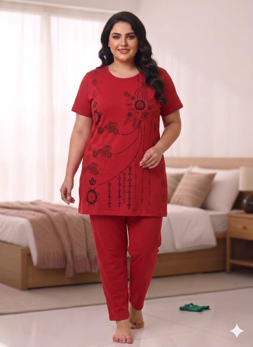 PURE COTTON NIGHT SUIT (DESIGN NO-3)