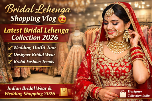 Bridal Lehenga Shopping Vlog 😍 | Latest Bridal Lehenga Collection 2026 | Wedding Outfit Tour &amp; Bridal Fashion Trends