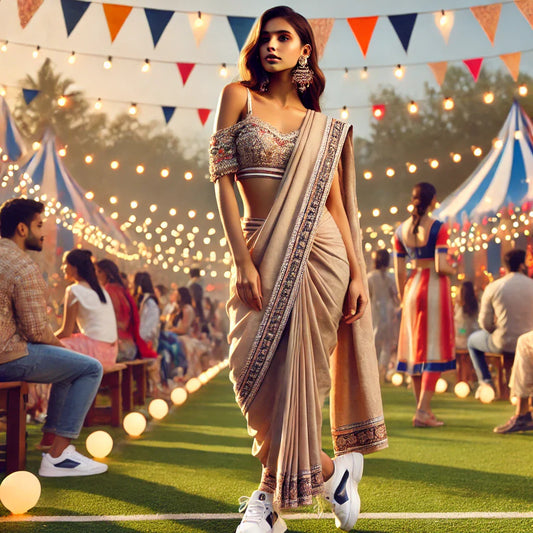 How to Style a Saree for College Festivals – Trendy &amp; Chic Looks!