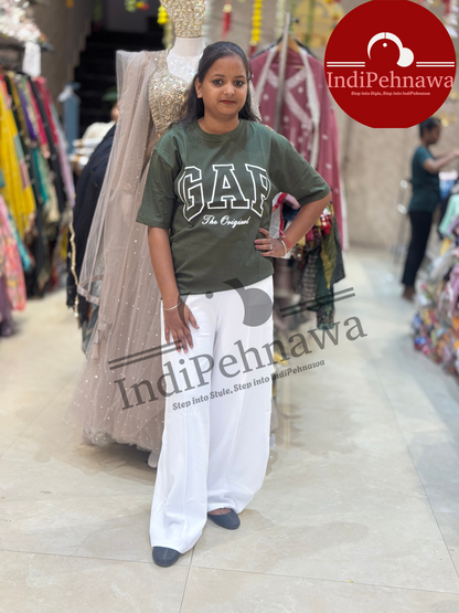 T-SHIRT AND BELLBOTTOM COMBO SUMMER FRIENDLY