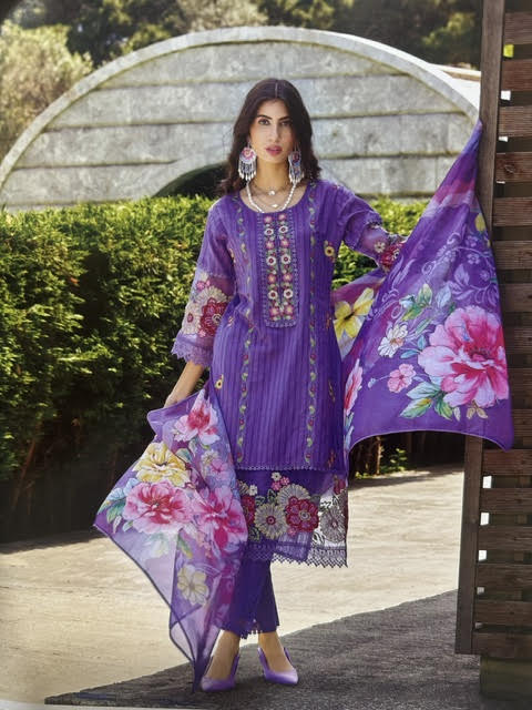 Sanjh-E-Shingar Cotton Suit
