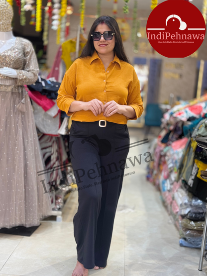 Crushed Cotton Comfort Shirt – Breezy & Stylish