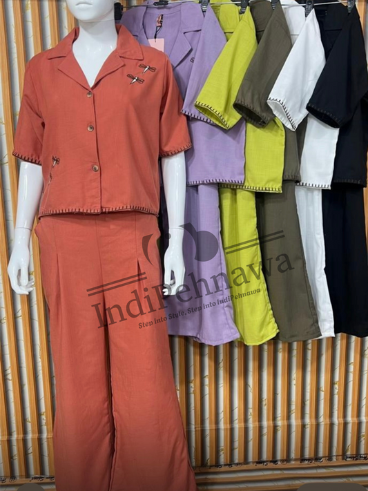 Sunshine Cotton Set – Breathable & Stylish Summer Co-ords