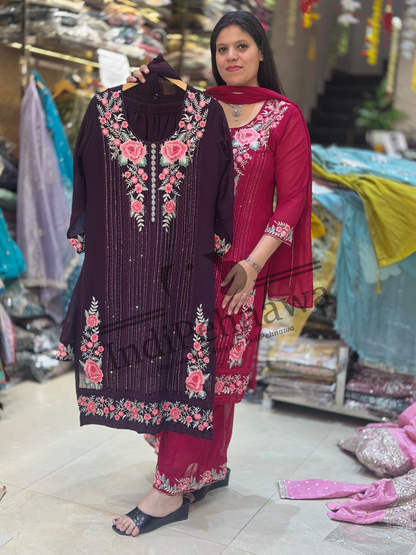 Bridal & Festive Suits with Intricate Stone Work