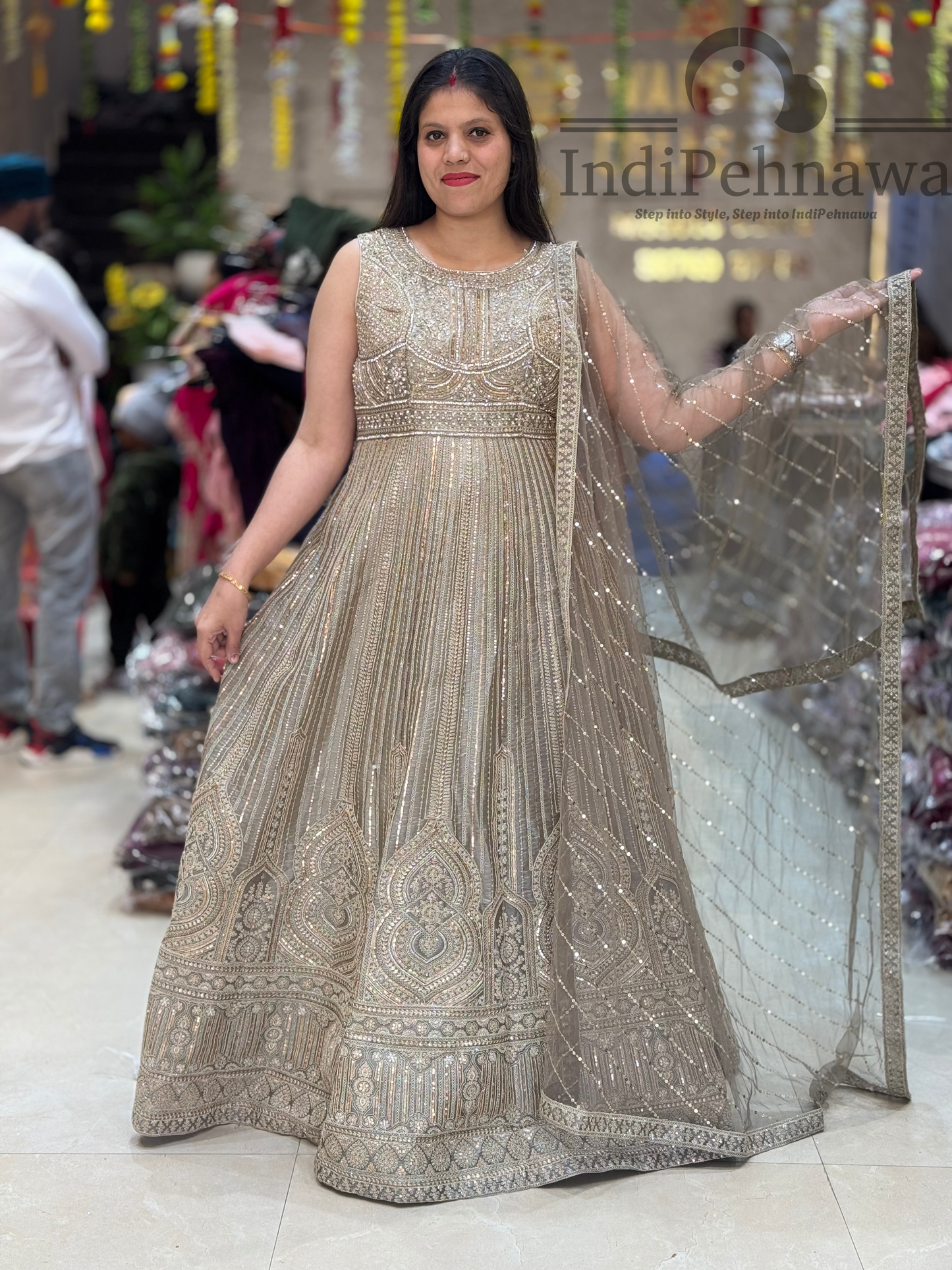 Premium Sasha Bridal Gown with Exquisite Tilla Work – A Dream Wedding Dress
