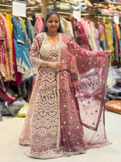 Exquisite Luxury Lehenga with Intricate Pearl Work