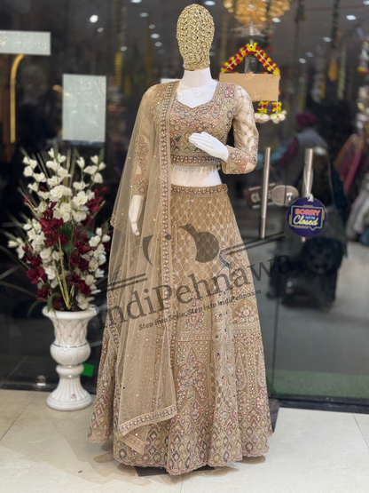 Handcrafted  Thread Work Lehengas – A Touch of Royalty