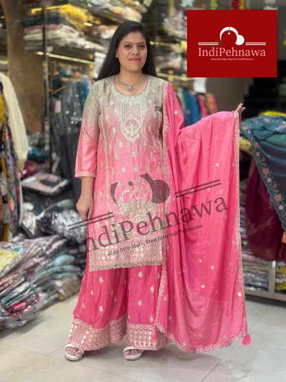 Designer Contrast Suit – Perfect for Party Wear