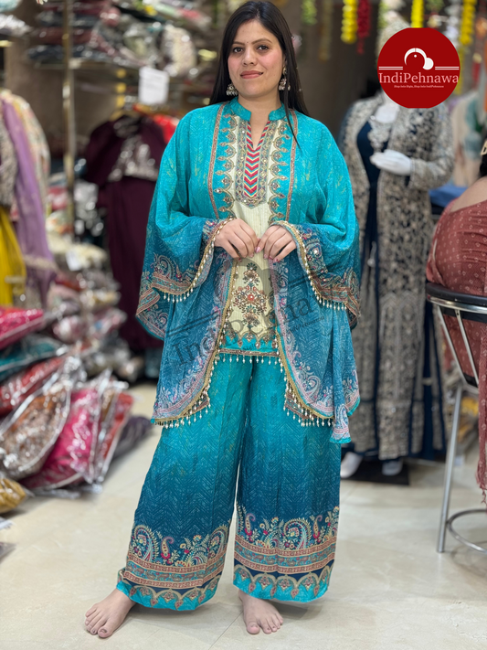 DESINER KAFTAN WITH PLAZO