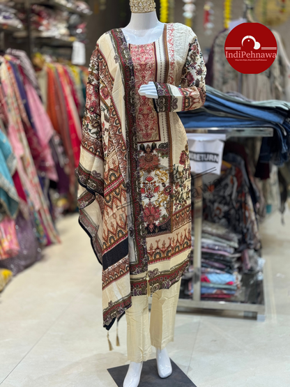 Georgette Glamour Suit – Flowy & Fabulous