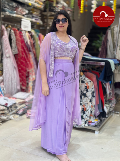 Designer Shrug Choli for Parties – Indo-Western Look