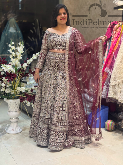 Exquisite Heavy Embroidery Bridal Lehenga – Luxury and Tradition Combined