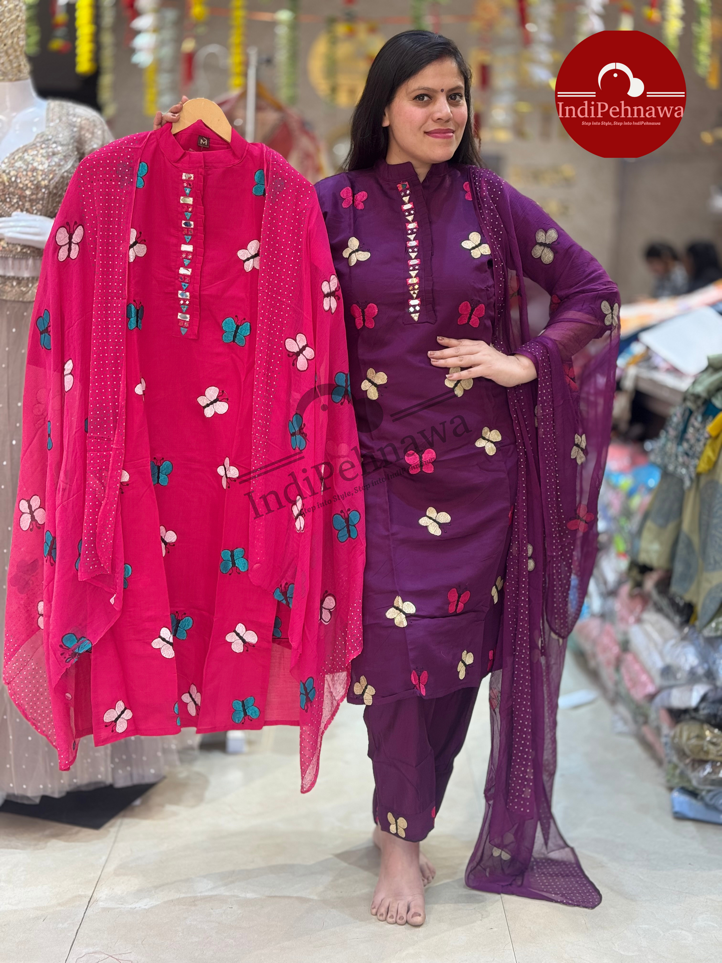 Embroided Titli Suit