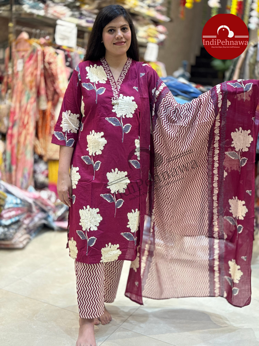 Elegant V-Neck Designer Suit for Women