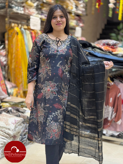 RAKHI SPECIAL DESIGNER HANDWORK 3PC SUIT