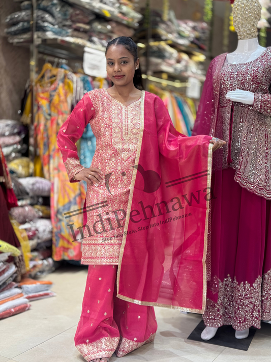 Royal Party Wear Jafa with Handcrafted Tilla Work