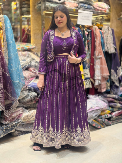 Festive 3-Piece Lehenga Outfit – Elegance for Every Occasion