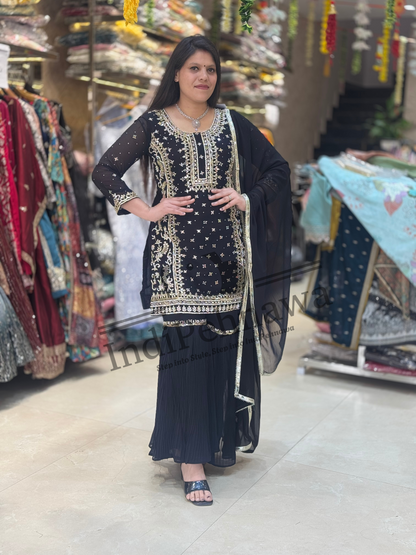 Noor-e-Nazaakat: Handcrafted Mirror Work Pakistani Suit