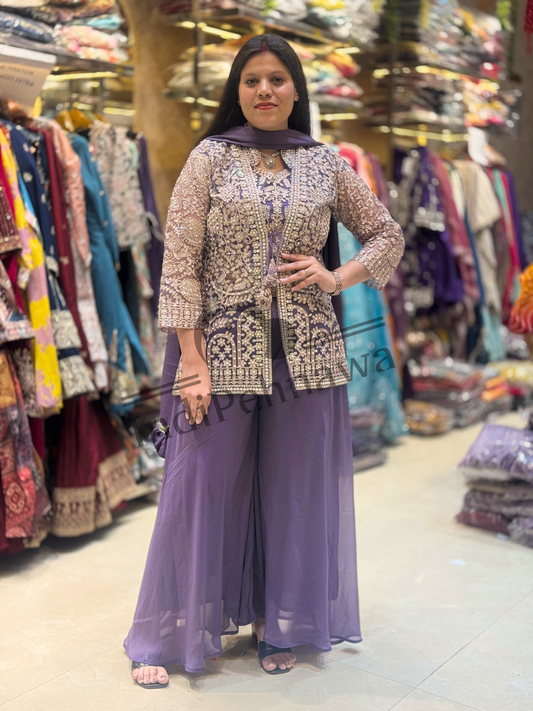 Elegant 3-Piece Jacket Coord Set – Perfect for Day-to-Night Looks