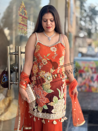 Grand Tilla & Zircon Work Suit – Luxe Ethnic Wear by Indipehnawa