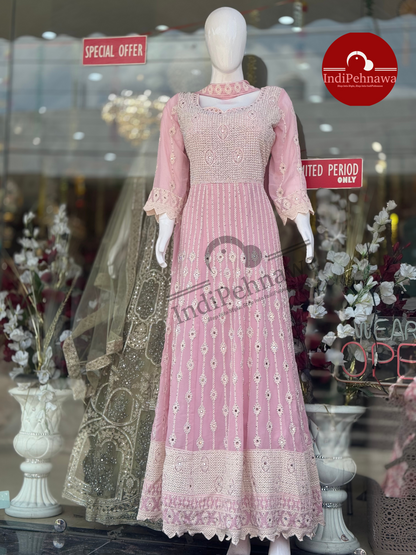 Designer Floor-Length Gown – Perfect for Parties & Weddings