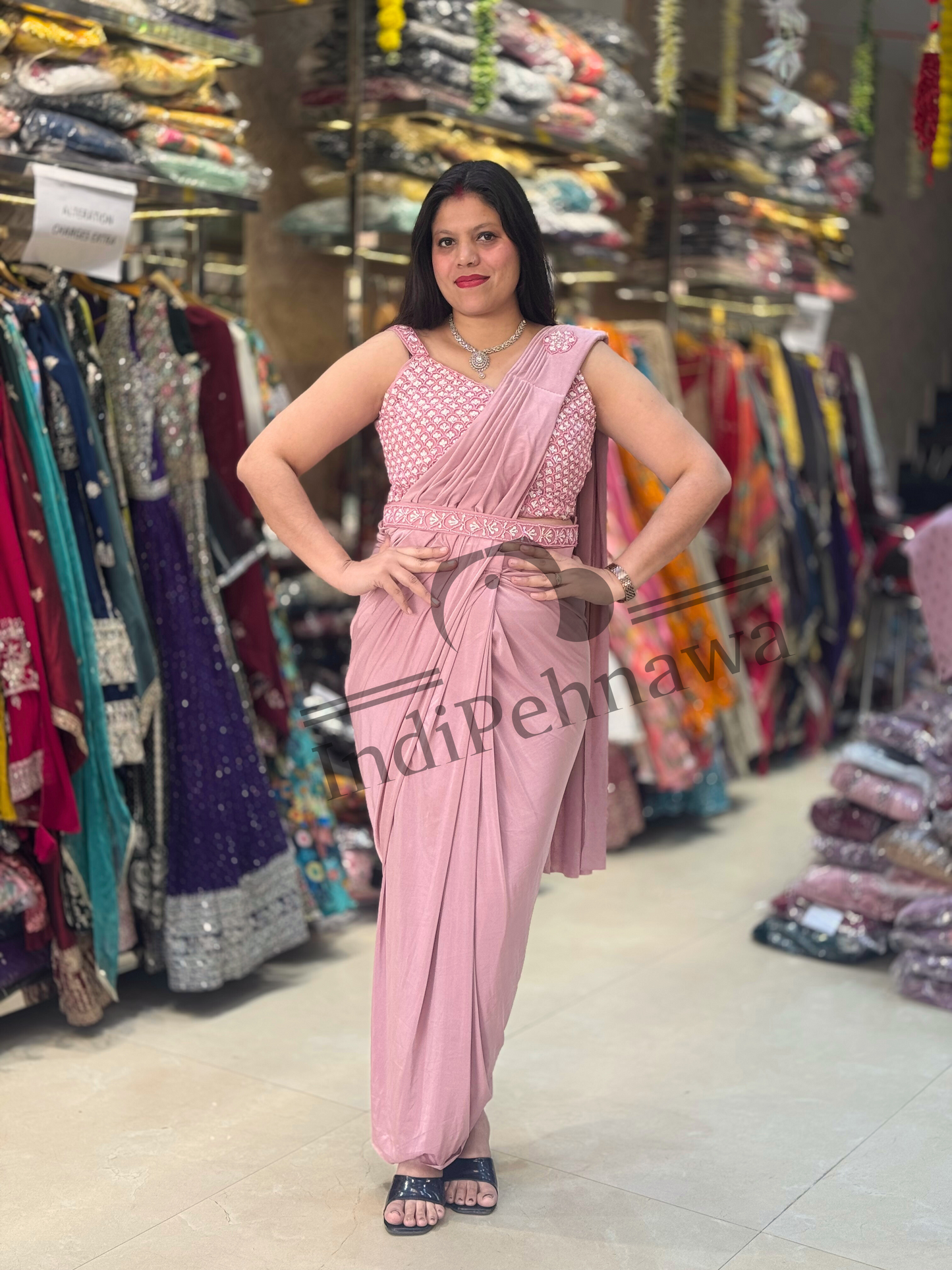 Opulent Elegance: Cutdana Embellished Saree