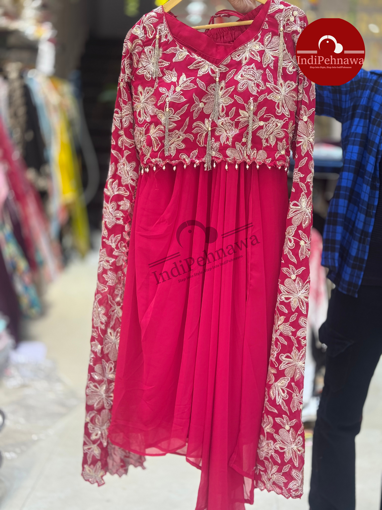 Royal Grace Long Sleeves Choli – Party Wear Elegance