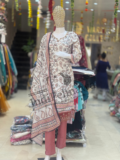 Elegant White Chikankari Suit – Hand-Embroidered Perfection