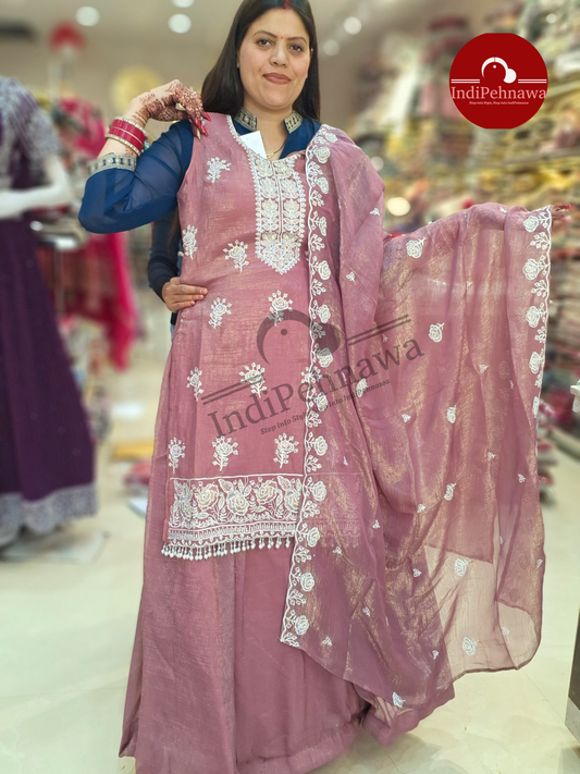 JIMMY CHU DESIGNER HEAVY WORKK LEHNGA WITH LINNING