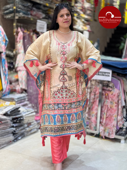Sufi Glam – Boho Luxe Kaftan for Mehendi & Sangeet Nights