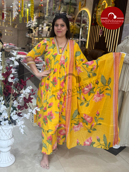 Elegance in Flow – Designer A-Line Suit