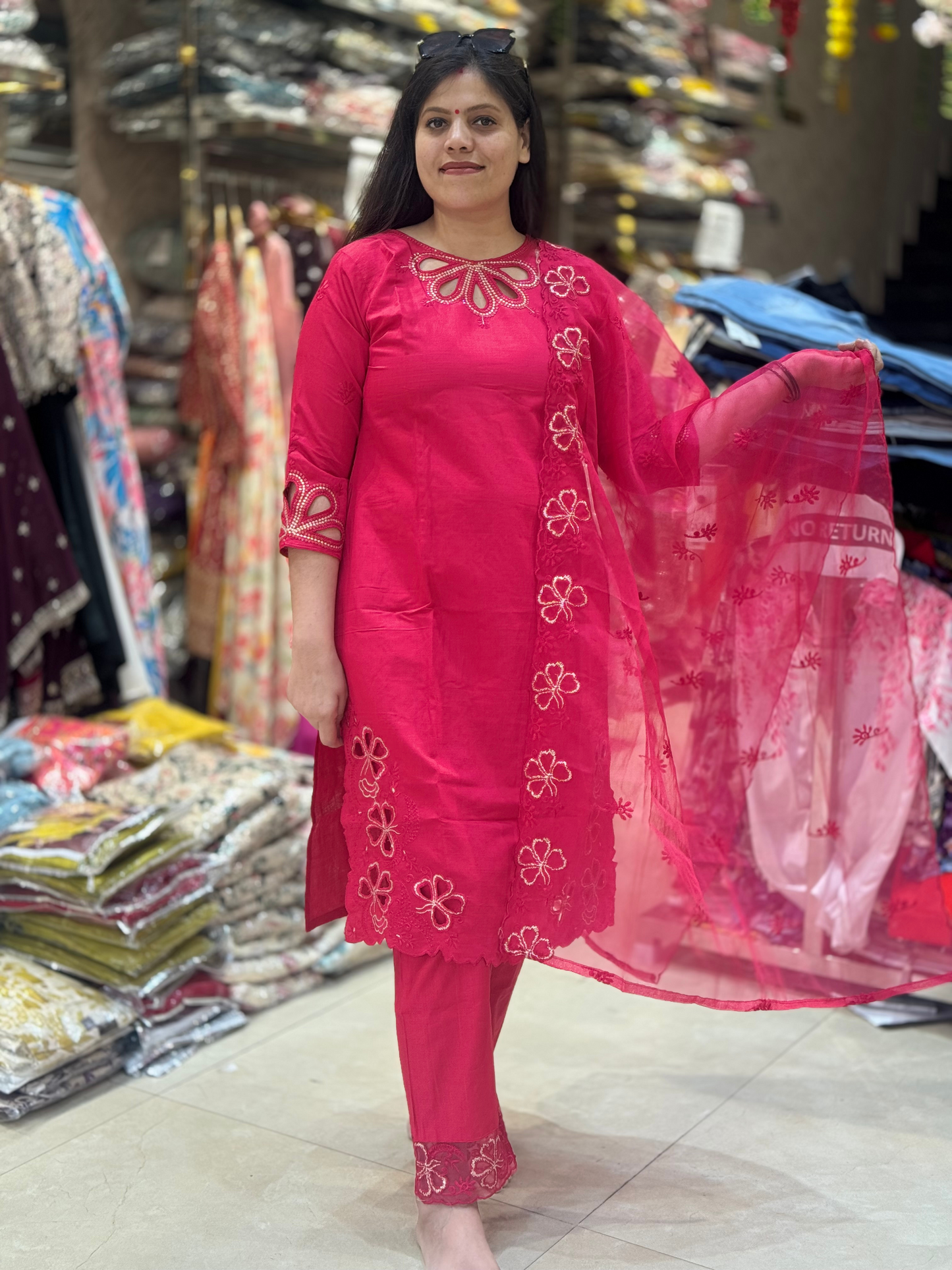 Designer Cut Work Suit