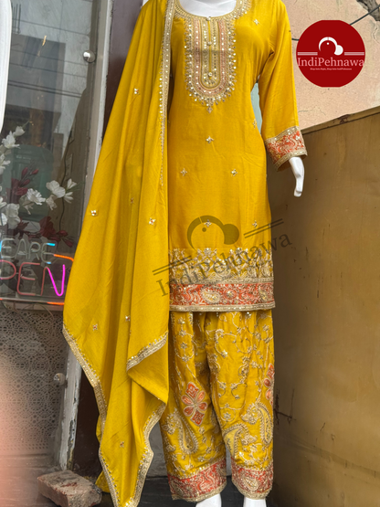 Royal Radiance Partywear Salwar Suit – Elegance in Every Drape