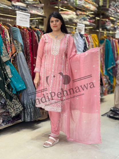 Chic and Breezy Crush Cotton Suit for Effortless Elegance